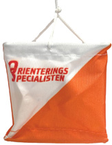 Miniskärm OL-Specialisten 6x6 cm med logga