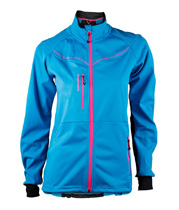 Bagheera Moritz Jacket women, blå/neonrosa