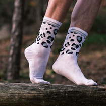 Mästarn Dryarn® Race Liner premiumstrumpa, vit/turkos